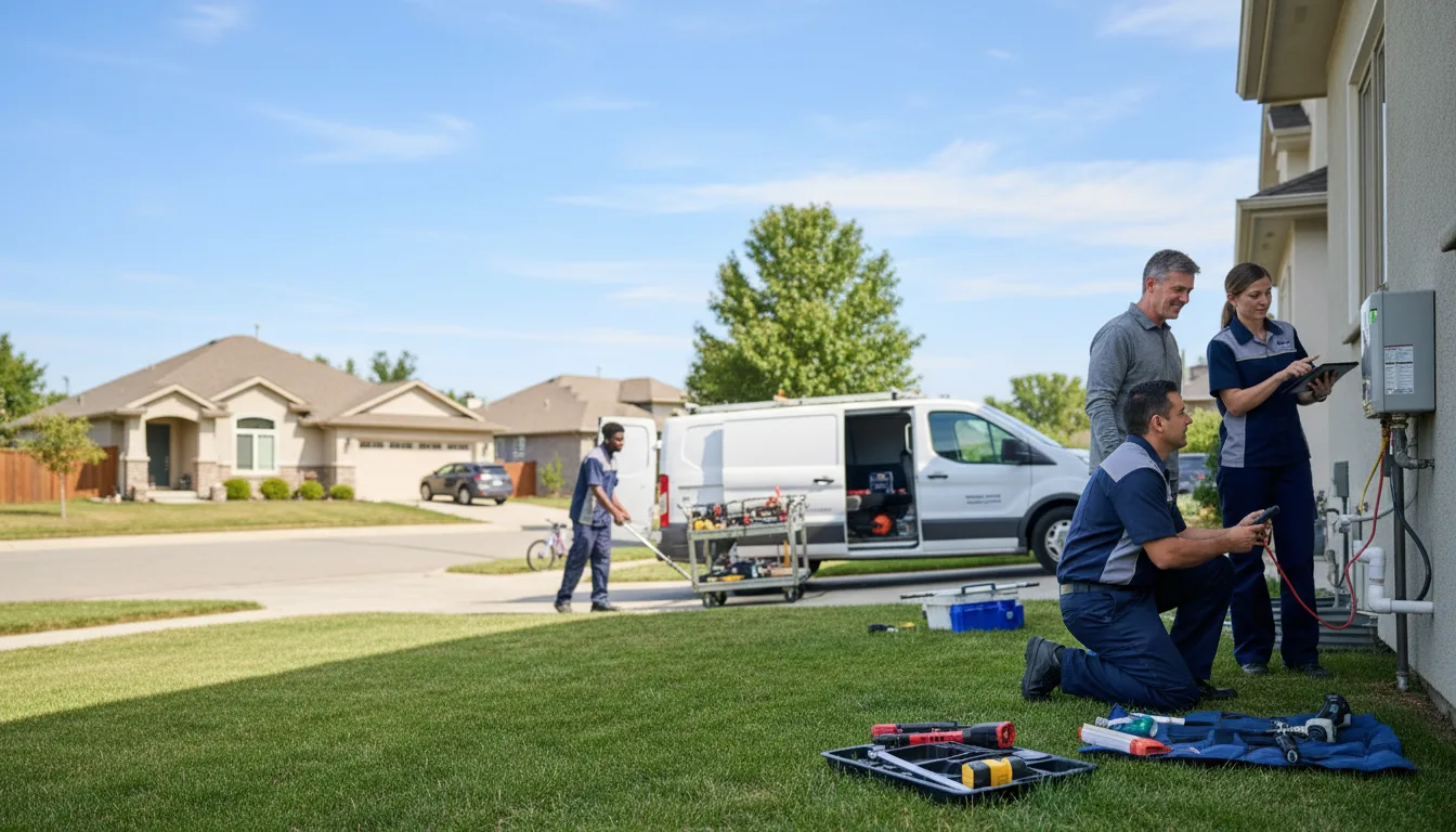 Tankless water heater service in Merrifield, MN